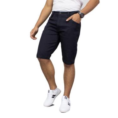 Imagem de Bermuda Jeans Masculina  - Almix, 40, Preto