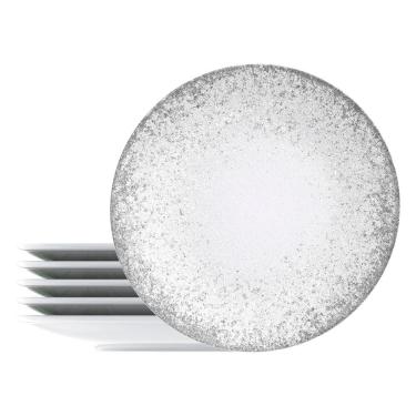 Imagem de Jogo de Pratos Rasos Tramontina Camila 6 Peças em Porcelana Decorada