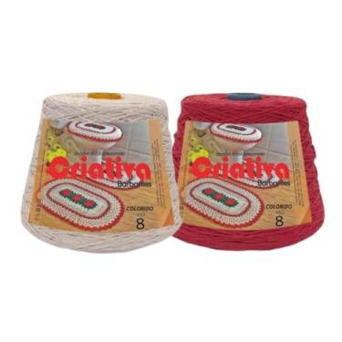 Imagem de Kit 2 Unidades Barbante Criativa 500g N.º 6 - Criativa Utilidades