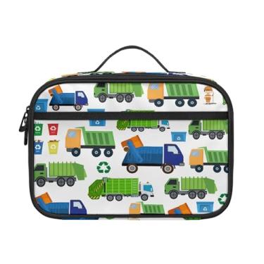 Imagem de Lancheira de caminhão de lixo para crianças, meninos, meninas, reutilizável, isolada, lancheira para trabalho, escola, piquenique, acampamento