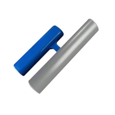 Imagem de Generic Colher de pedreiro para drywall de canto, espátula de reboco, portátil, ferramenta de construção, espátula de acabamento de concreto curva para, Plástico Azul