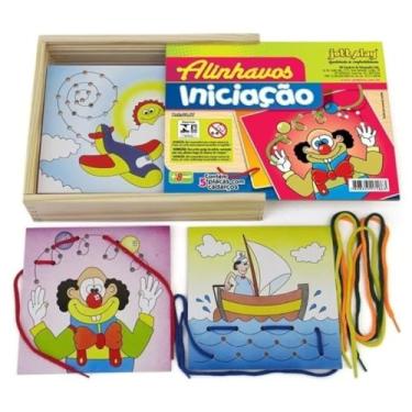 Imagem de Jott Play Alinhavos Infantil 5 Placas Educativas 3-7 Anos