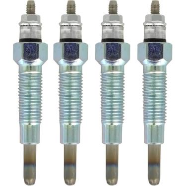 Imagem de XYZIL 4X vela incandescente 15221-65510 compatível com Kubota V1402 V1702 V1902 M4050 M4050DT M4500 M4500DT M4500-OC M4950 R400(B) R410 R410B M410B 4950D Motor trator tipo antigo M4950DT-S M4950-S