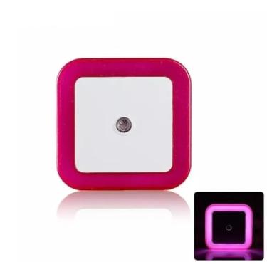 Imagem de Luminária Luz Led Sensor Automático Quarto Sala Tomada 1unid (Rosa)