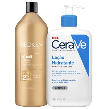 Imagem de Kit Beleza na Web Redken All Soft + CeraVe Rosto & Corpo (2 Produtos)