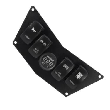 Imagem de Painel de interruptor basculante para quadriciclo UTV painel 4 interruptores basculantes 4 interruptores de interruptor painel