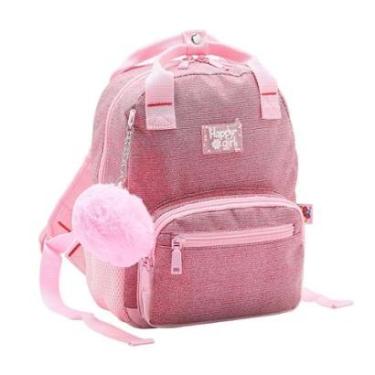 Imagem de Mochila Infantil Escolar Brilho Pompom Leve Chenson-Feminino