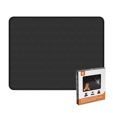 Imagem de Tapete grande sob a grelha para churrasqueira externa, almofada dupla face à prova de fogo, tapete de lareira interna/lareira, protetor de churrasco à prova de óleo à prova d'água para decks e pátios