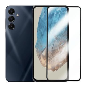 Imagem de Película de Vidro Compatível Samsung Galaxy M35 Proteção Total da Tela Borda Preta