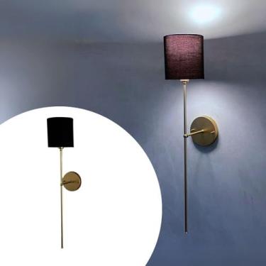 Imagem de Arandela De Parede Industrial Sem Interruptor Com Cupula Bege, Branco 