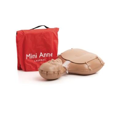 Imagem de Laerdal Mini Anne Plus - Manequim inflável CPR com botão de compressão e bolsa de bomba