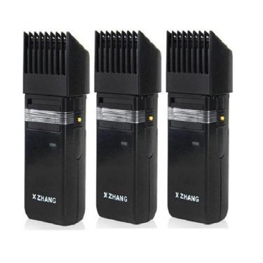 Imagem de Kit 3 Barbeador Raymonda Cabelo, Barba e Bigode Xt-389 3W Lamina Inox Recarregavel 2V