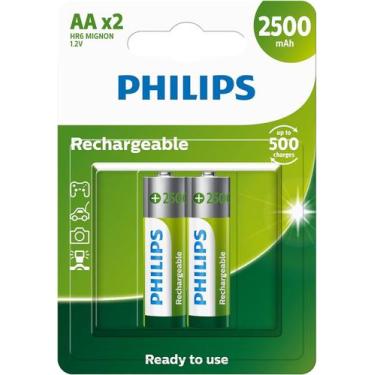Imagem de Philips Pilha Recarregável AA R6 2500mah - Cart. C/2 Un