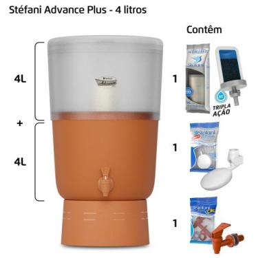 Imagem de Filtro de Barro para Água São João Advance Plus 4 Litros - Stéfani - C