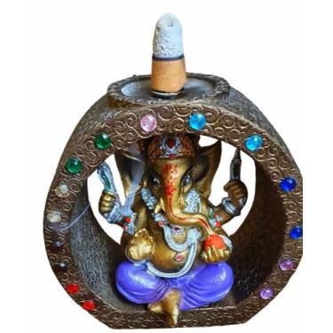 Imagem de Incensário Ganesha Cascata 7 Chakras - Althea Arte Decor