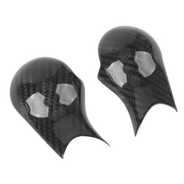 Imagem de Capa do Botão de Mudança de Marcha de Fibra de Carbono para Carro para 350Z Z33 2003 a 2009 Proteja e Melhore a Aparência do Botão de Mudança de Marcha