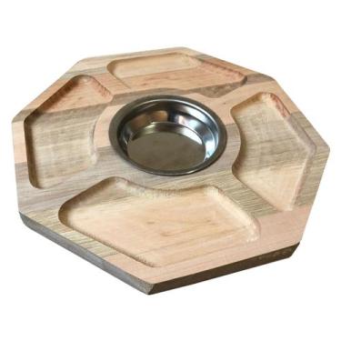 Imagem de Petisqueira Bambu Tabua Frios Queijos Carnes - bcm