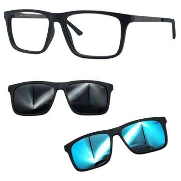 Imagem de Oculos Mormaii Swap 6 A14 6132 Com 2 Clipons Cinza e Azul, Cinza, Azul