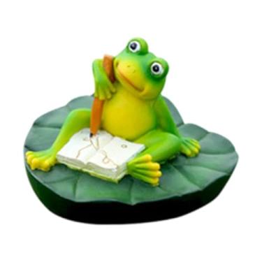 Imagem de Ioensy Pond Water Flutuating Frog Figure Pond Decoration Collection Creative Creative, Resin, Ornament Animal Statue for Pond