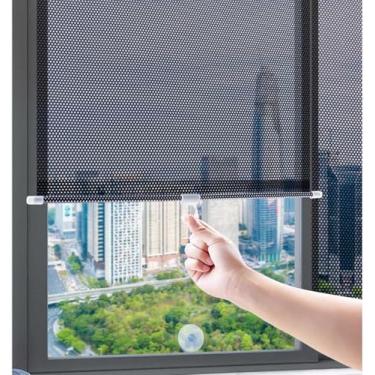 Imagem de Cortina Isolamento Térmico Blackout Persianas De Rolo Retrátil Protetor Solar Proteção UV Portátil Proteção Solar para Casa Escritório Quarto Cozinha Privacidade Cortinas De Janela (58x125cm)