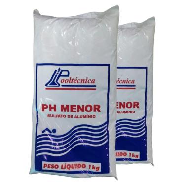 Imagem de 2 Kg Sulfato de Alumínio para Piscina Decantador de Impurezas Reduz Ph da Água Pooltecnica