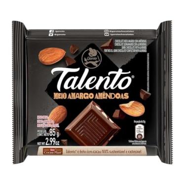 Imagem de Chocolate Talento meio Amargo com Amêndoas 85g