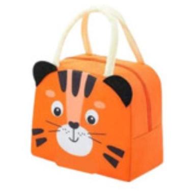 Imagem de Bolsa Térmica Infantil Lancheira Escolar Marmita C/ Alça - H2, Laranja