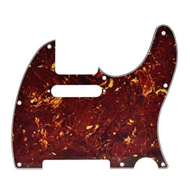 Imagem de KAISH Tele Style Guitar Pickguard TL Pick Guard com furos de parafuso de montagem para Tele/Telecaster Tartaruga Vintage