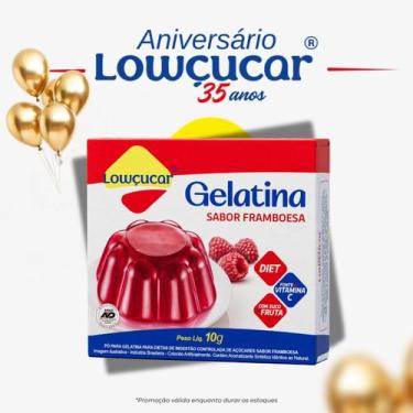 Imagem de Gelatina Lowçucar Sabor Framboesa 10G