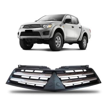 Imagem de Grade Radiador Triton 4x2 13 A 15 Cinza Escuro Mold. Cromada - SP ACES