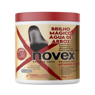 Imagem de Creme de Tratamento Ultraprofundo Novex Brilho Mágico Água de Arroz 1kg