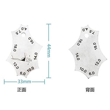 Imagem de Medidor de Soldagem de Bolso de Aço, Modelo Rápido Forte e Durável, pé de Perna de Espessura de Medição de Alta Precisão, Ferramenta de Soldagem de Aço Inoxidável, Régua de