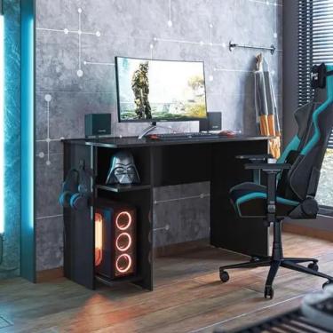 Imagem de Mesa Gamer com Suporte para Fone - Moveis Leartam