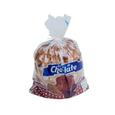 Imagem de Saco Plástico p/Panetone de Chocolate 100g Plaspack Cozinha 13x23cm Pacote c/ 1000 Unidades