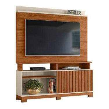 Imagem de Estante Home Theater Dallas 1.6 para TV até 70 - Mobler, Cinamomo Mel/