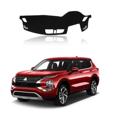 Imagem de HIRUFAIT Capa de painel para M-itsubishi Outlander 2023 2024 Acessórios, capa de painel, tapete antiderrapante, proteção solar (com HUD)