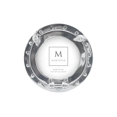 Imagem de MOLDURA PORTHOLE | PRATA | BRILANTE | MOLDURAS | MOLDURAS DE FOTOS DECORATIVAS | ALUMÍNIO SANDCAST RECICLADO | FEITA À MÃO NO MÉXICO