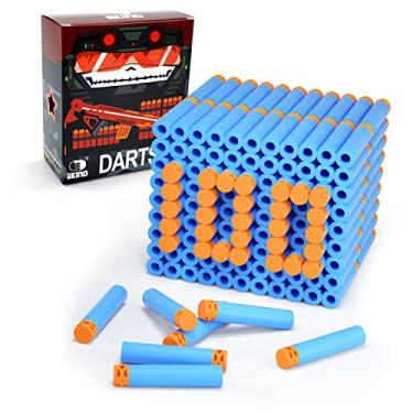 Imagem de EKIND 100 Pcs Waffles Darts Refill Pack Foam Bullet Compatible for NERF N-Strike Series Blaster (Light Blue)