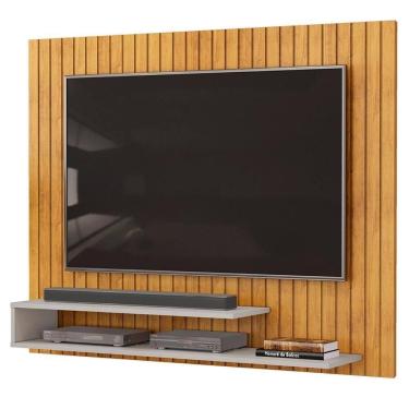 Imagem de Painel 55 Pol 134cm Ripado David D04 Cedro-bali - Mpozenato