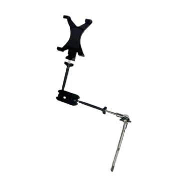 Imagem de Almencla Suporte para instrumento musical PPC com braço ajustável e braçadeira para celular para apresentações, acessórios para kit de bateria e tocador
