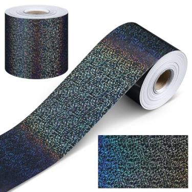 Imagem de Mixweer Bordas de quadro de avisos retas com pontos a laser de 1,8 m, acabamento brilhante de borda enrolada, decoração de sala de aula decorativa brilhante para quadro-negro, escritórios de sala de