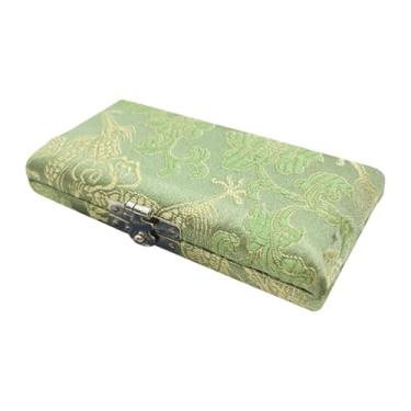Imagem de Almencla Estojo para palhetas de oboé, caixa para clarinete, suporte para saxofone de de madeira para 3 ou 6 palhetas para músicos amadores e entusiastas, Verde, Três