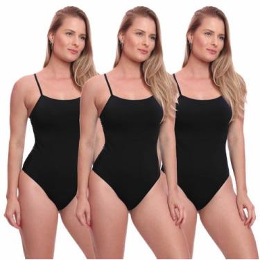 Imagem de Kit 3 Maiô Adulto Regulagem Natação Piscina Praia - Brás e Cia, G, 3 p