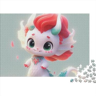 Imagem de Quebra-cabeça dragão bebê adultos divertido 1000 peças bonito desenho animado educação jogo decoração brinquedo alívio estresse brinquedo jogo intelectual relaxamento e inteligência 1000 peças (75 x
