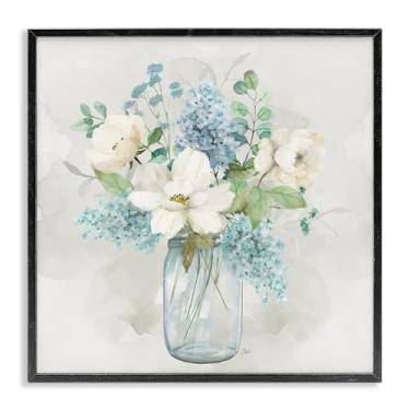 Imagem de Stupell Industries Country Bunches Bouquet Preto Emoldurado Giclee Art Design por Nan, 43 x 43 cm