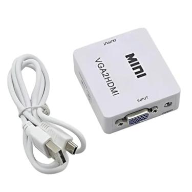 Imagem de Conversor Vga Para Hdmi mini1080p C/Áudio Conversor Vga para Hdmi De Vídeo e áudio