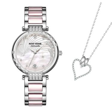 Imagem de Relógio Feminino Reef Tiger Rga1592 À Prova Da Água Branco