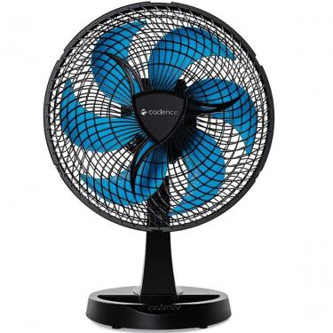 Imagem de Ventilador De Mesa 30cm Cadence 50w 3 Velocidades Preto Azul 220V
