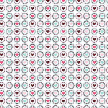 Imagem de Papel De Parede 10m Adesivo Corações Roxo Sala Rosa Verde