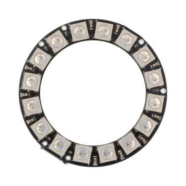 Imagem de Placa De Anel Led Rgb Ws2812 Módulo 5050 Luzes De Condução Embutidas E